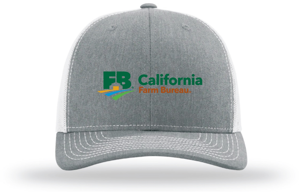 Picture of Richardson Trucker Cap - HEATHER GREY/WHITE